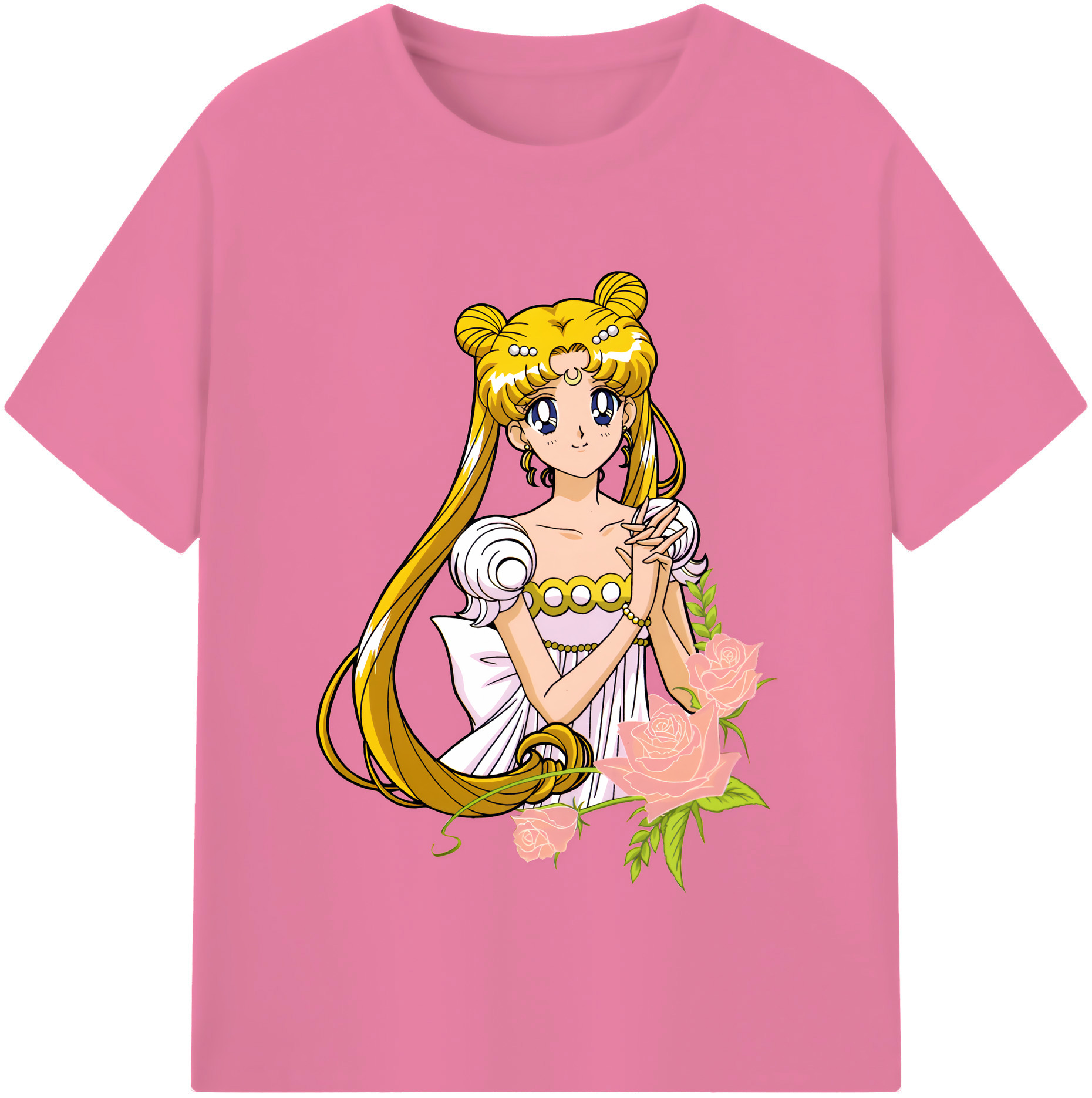 （画像用） 美少女戦士セーラームーン 愛野 美奈子 あいの みなこ Sailor Moon Aino Minako 綿100％半袖Tシャツ（フロントプリント）